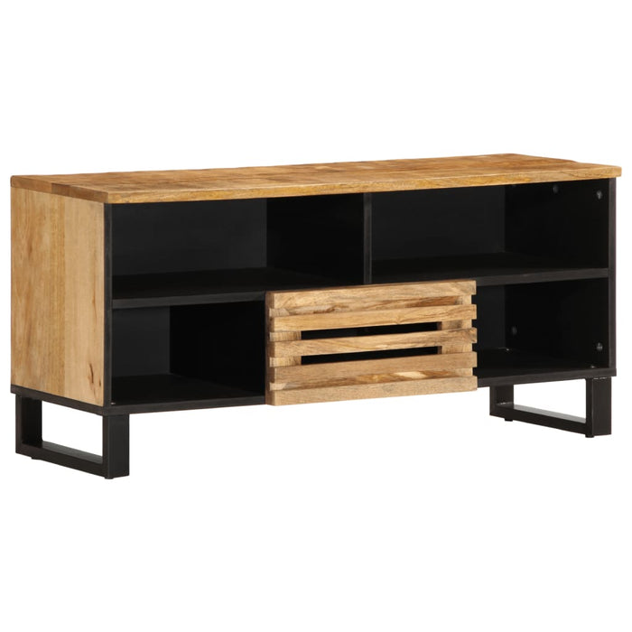 Dulap TV, 100x34x46 cm, lemn masiv mango brut WALTI