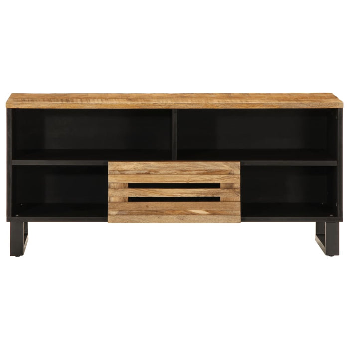 Dulap TV, 100x34x46 cm, lemn masiv mango brut WALTI