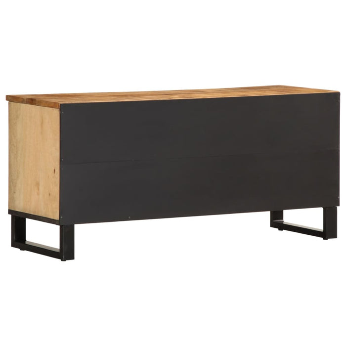 Dulap TV, 100x34x46 cm, lemn masiv mango brut WALTI