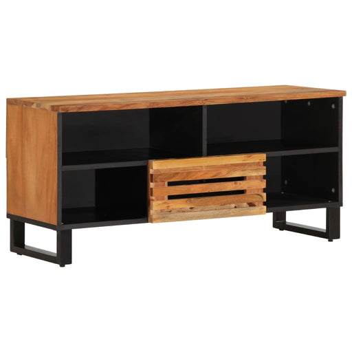 Dulap TV, 100x34x46 cm, lemn masiv de acacia - WALTI WALTI