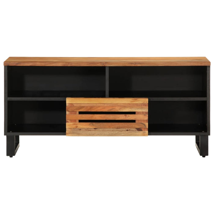 Dulap TV, 100x34x46 cm, lemn masiv de acacia - WALTI WALTI