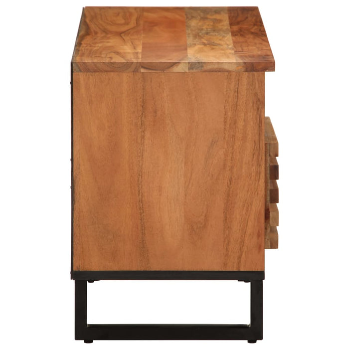 Dulap TV, 100x34x46 cm, lemn masiv de acacia - WALTI WALTI
