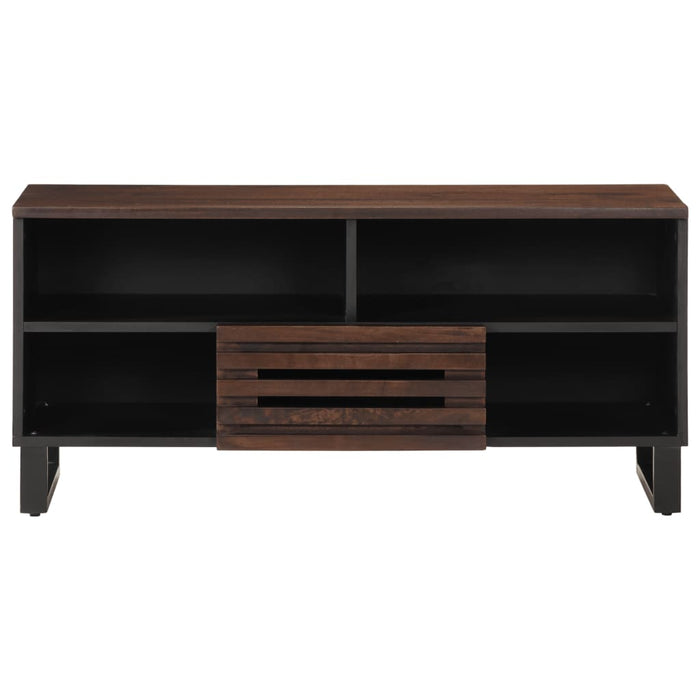 Dulap TV, maro, 100x34x46 cm, lemn masiv de mango WALTI