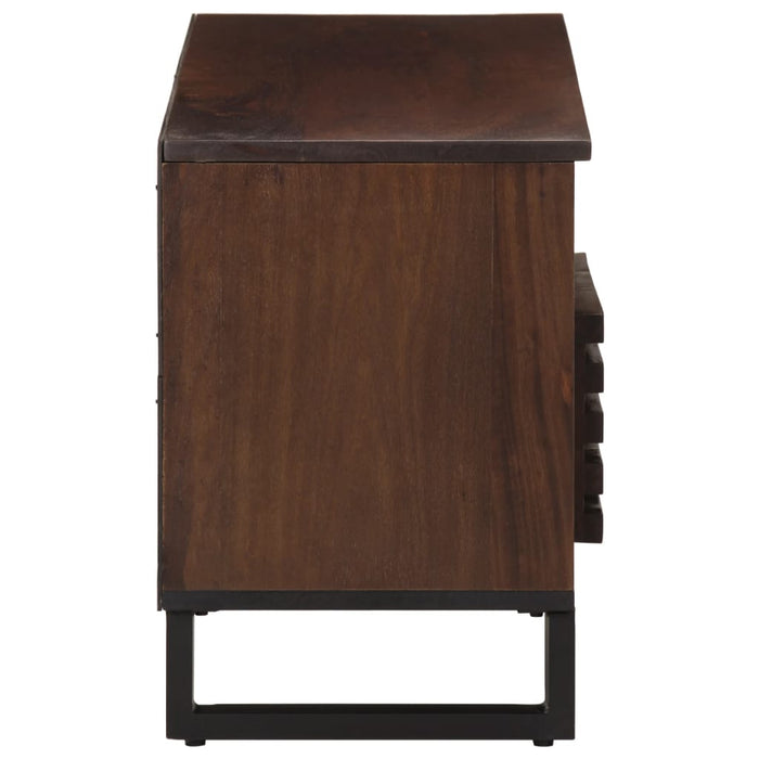 Dulap TV, maro, 100x34x46 cm, lemn masiv de mango WALTI