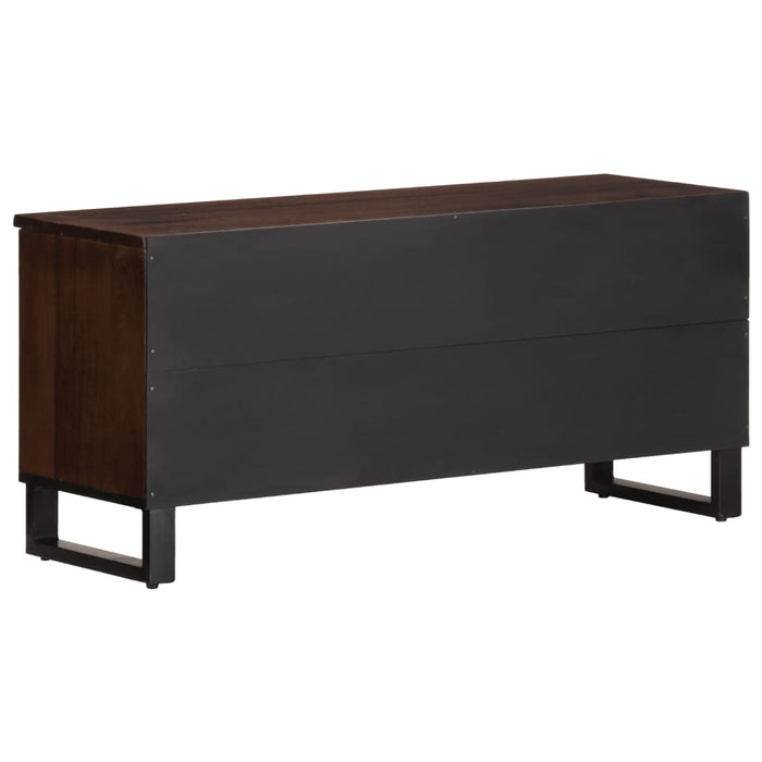 Dulap TV, maro, 100x34x46 cm, lemn masiv de mango WALTI