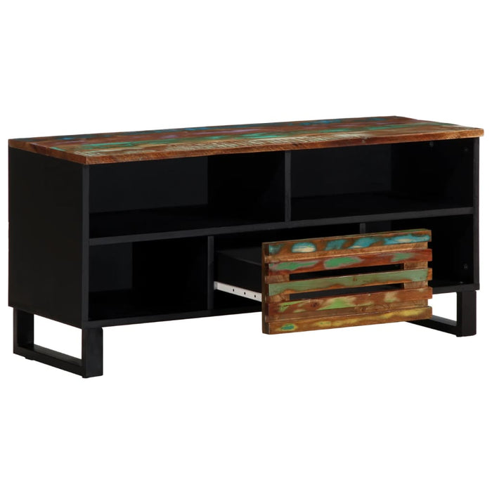 Dulap TV, 100x34x46 cm, lemn masiv de acacia - WALTI WALTI