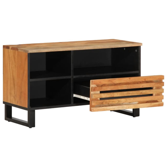 Dulap TV, 80x34x46 cm, lemn masiv de acacia - WALTI WALTI