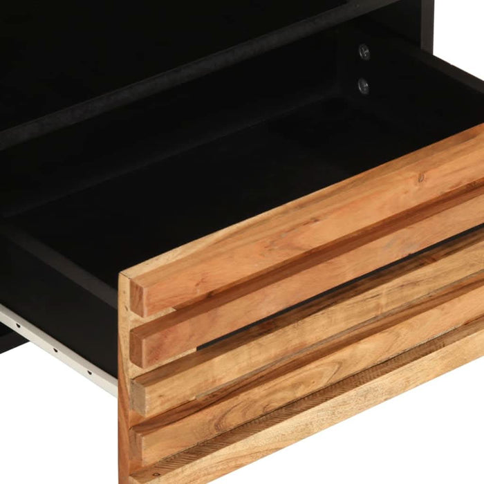 Dulap TV, 80x34x46 cm, lemn masiv de acacia - WALTI WALTI