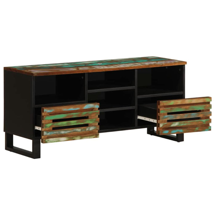 Dulap TV, 100x34x46 cm, lemn masiv de acacia - WALTI WALTI