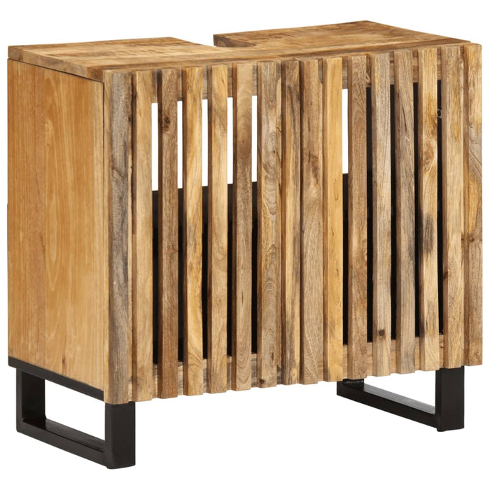 Dulap pentru chiuveta de baie 62x34x58 cm lemn masiv mango brut - WALTI WALTI