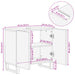 Dulap pentru chiuveta de baie 62x34x58 cm lemn masiv mango brut - WALTI WALTI