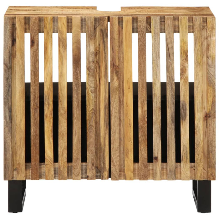 Dulap pentru chiuveta de baie 62x34x58 cm lemn masiv mango brut - WALTI WALTI