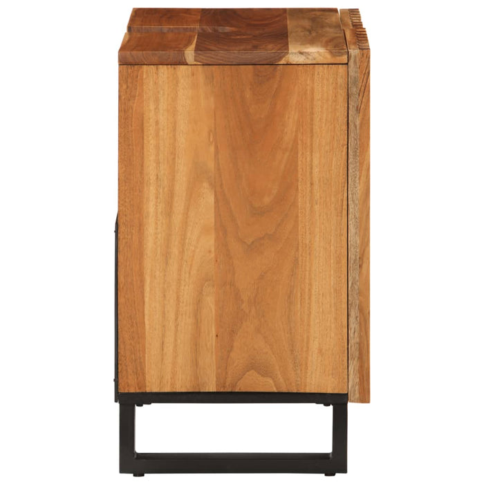 Dulap pentru chiuveta de baie, 62x34x58 cm, lemn masiv acacia WALTI