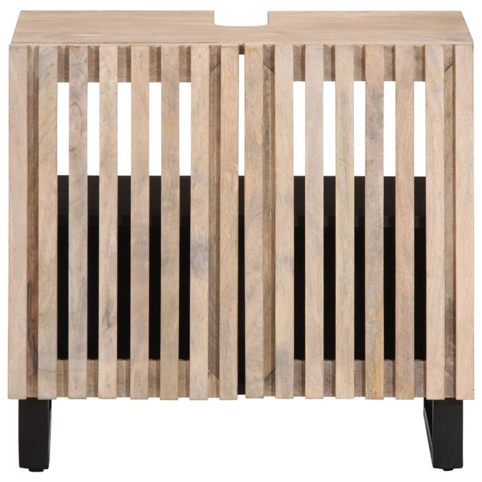 Dulap pentru chiuveta de baie, 62x34x58 cm, lemn masiv de mango - WALTI WALTI