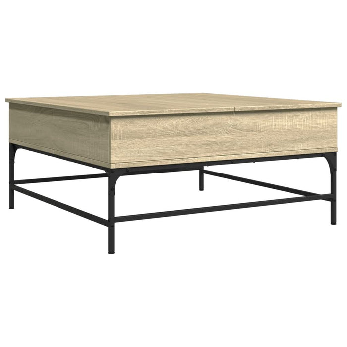 Măsuță cafea stejar sonoma 95x95x45 cm lemn prelucrat și metal - WALTI WALTI