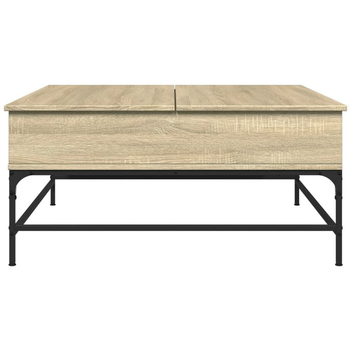 Măsuță cafea stejar sonoma 95x95x45 cm lemn prelucrat și metal - WALTI WALTI