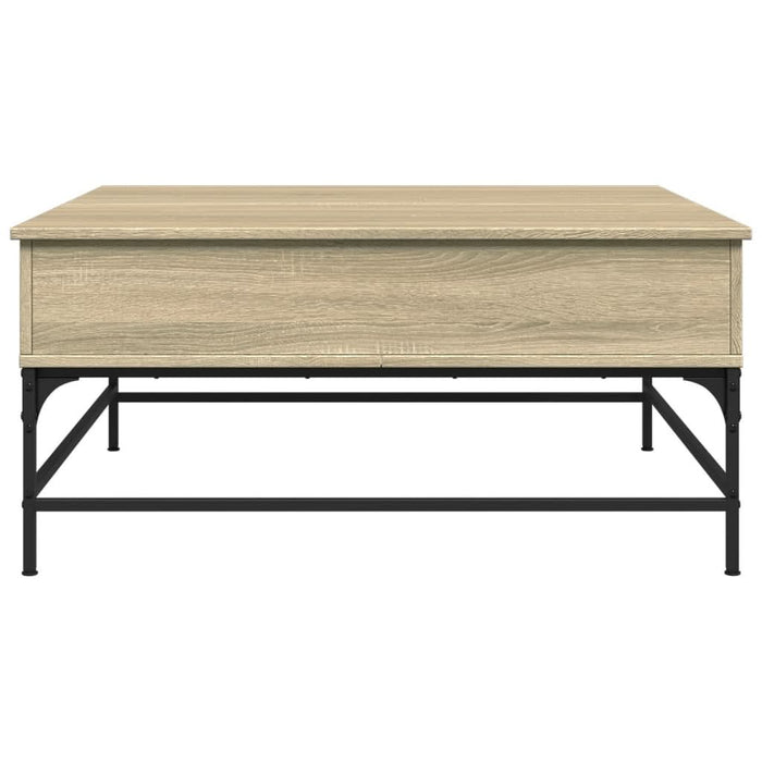 Măsuță cafea stejar sonoma 95x95x45 cm lemn prelucrat și metal - WALTI WALTI