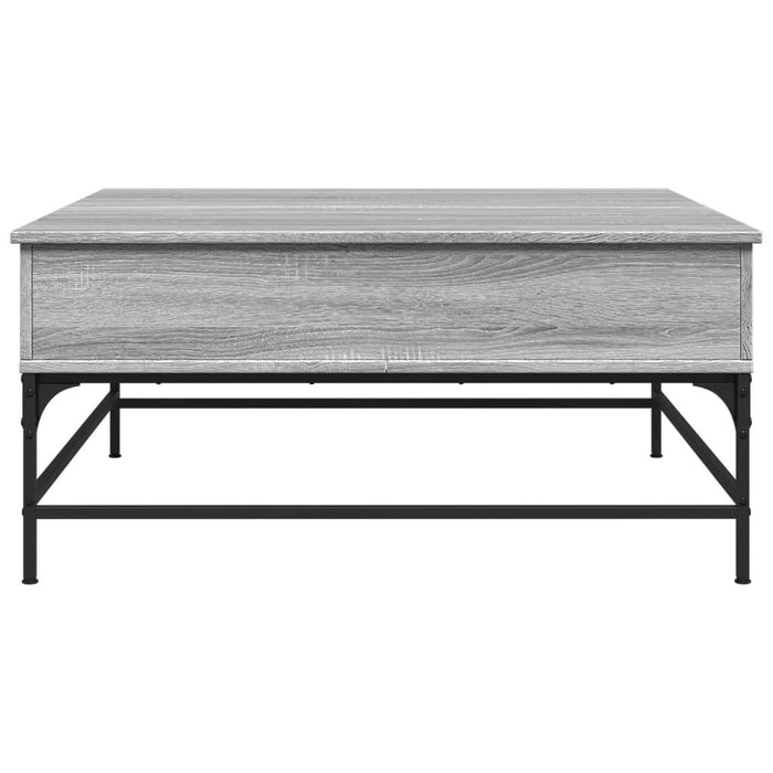 Măsuță de cafea, gri sonoma, 95x95x45 cm, lemn prelucrat/metal - WALTI WALTI