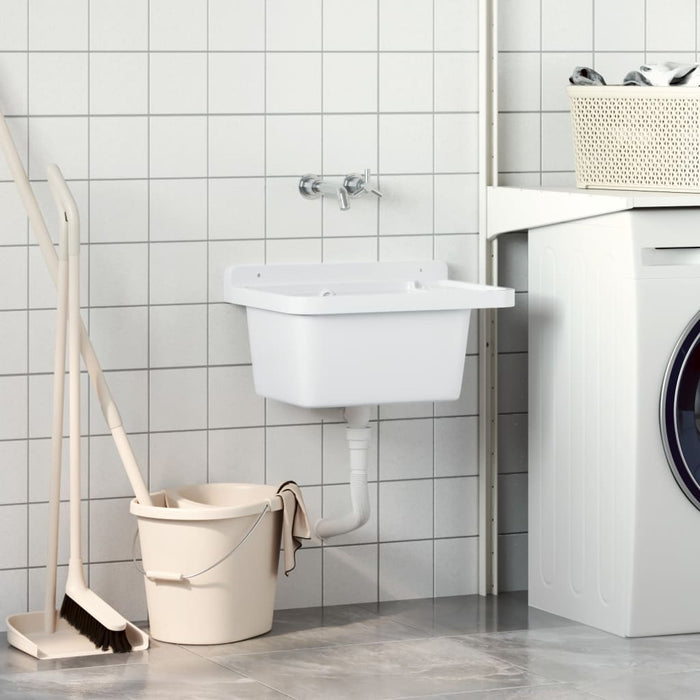 Chiuvetă lavoar pentru montare pe perete alb 50x35x24 cm rășină - WALTI WALTI