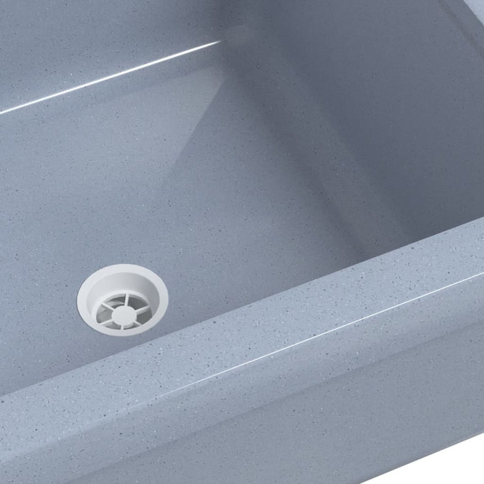 Chiuvetă lavoar pentru montare pe perete gri 40x40x24 cm rășină - WALTI WALTI