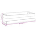 Raft de duș negru mat 23x6,5x6 cm oțel inoxidabil 304 periat - WALTI WALTI