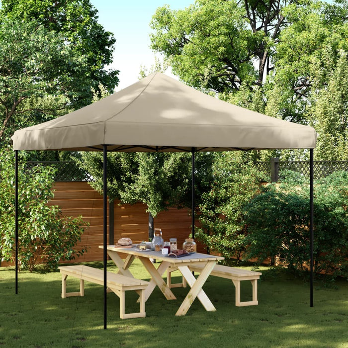 Cort de petrecere pliabil Pop-Up, taupe, 292x292x315 cm - WALTI WALTI