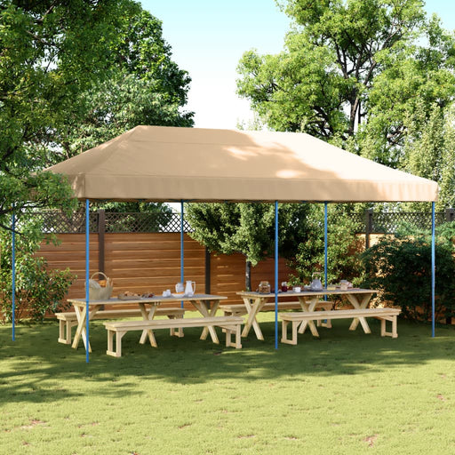 Cort de petrecere pliabil Pop-Up, 580x292x315 cm, bej - WALTI WALTI