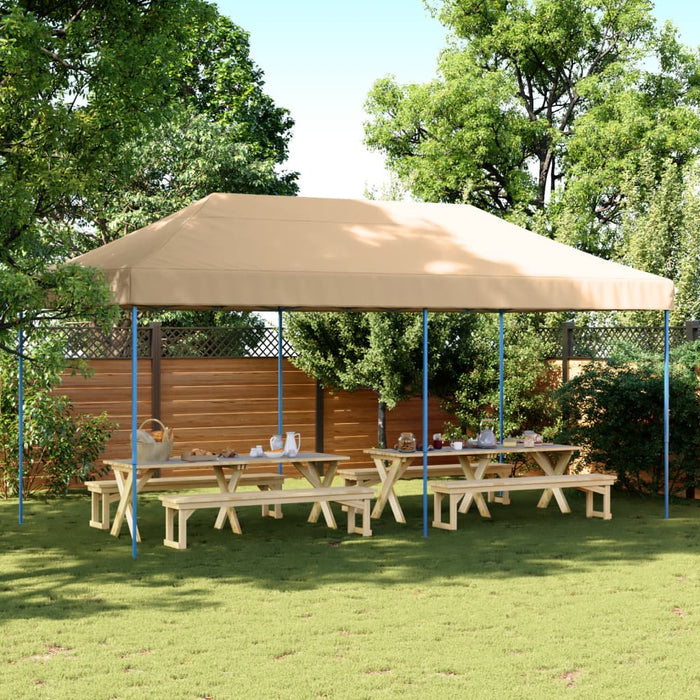 Cort de petrecere pliabil Pop-Up, 580x292x315 cm, bej - WALTI WALTI