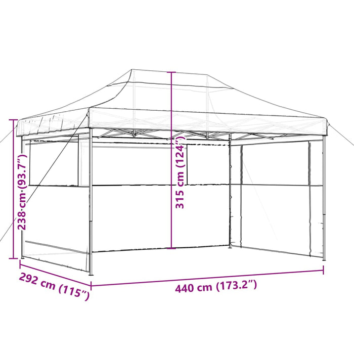 Cort pentru Petreceri 440 x 292 x 315 cm - WALTI WALTI