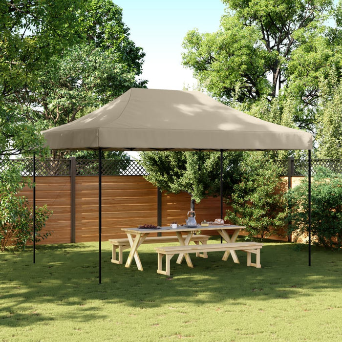 Cort de petrecere pliabil Pop-Up, taupe, 410x279x315 cm - WALTI WALTI