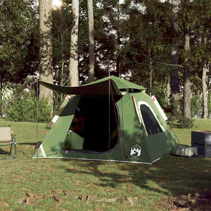 Cort de camping cupolă 4 persoane, setare rapidă, verde - WALTI WALTI