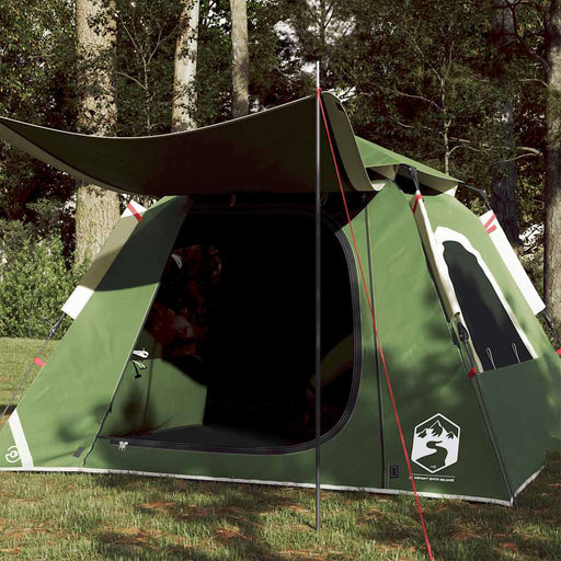 Cort de camping cupolă 4 persoane, setare rapidă, verde - WALTI WALTI