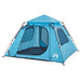 Cort de camping cupolă 4 persoane, setare rapidă, albastru - WALTI WALTI