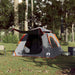 Cort camping cupolă 4 persoane, gri/portocaliu, setare rapidă - WALTI WALTI