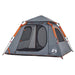 Cort camping cupolă 4 persoane, gri/portocaliu, setare rapidă - WALTI WALTI