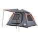 Cort camping cupolă 4 persoane, gri/portocaliu, setare rapidă - WALTI WALTI