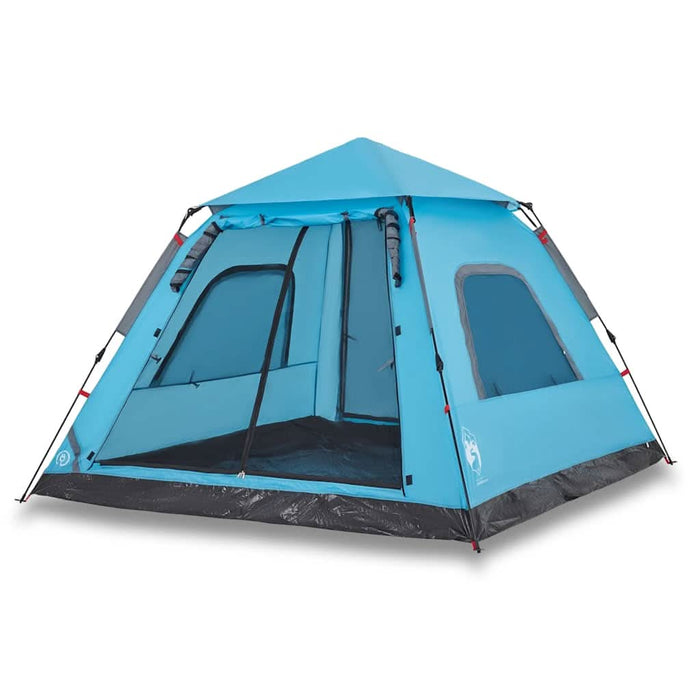 Cort de camping cupolă 5 persoane, setare rapidă, albastru - WALTI WALTI