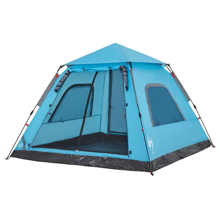 Cort de camping cupolă 5 persoane, setare rapidă, albastru - WALTI WALTI