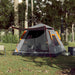 Cort camping cupolă 5 persoane, gri/portocaliu, setare rapidă - WALTI WALTI