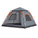 Cort camping cupolă 5 persoane, gri/portocaliu, setare rapidă - WALTI WALTI