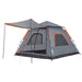 Cort camping cupolă 5 persoane, gri/portocaliu, setare rapidă - WALTI WALTI
