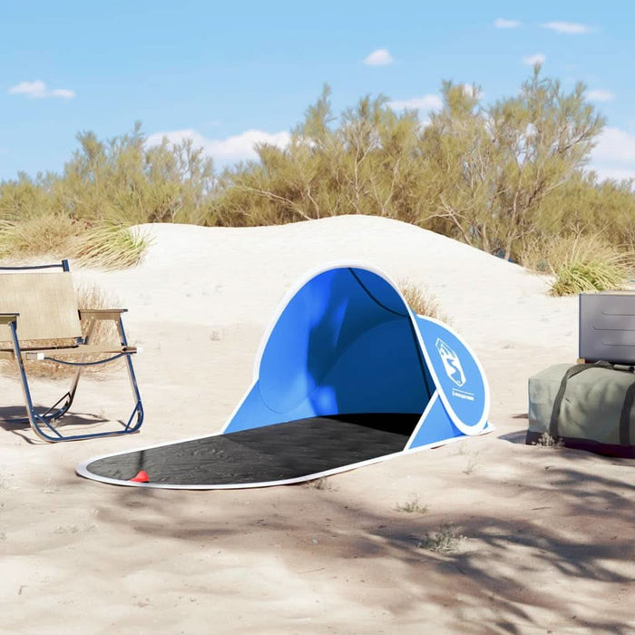 Cort de plajă pop-up, albastru azur, rezistent la apă - WALTI WALTI