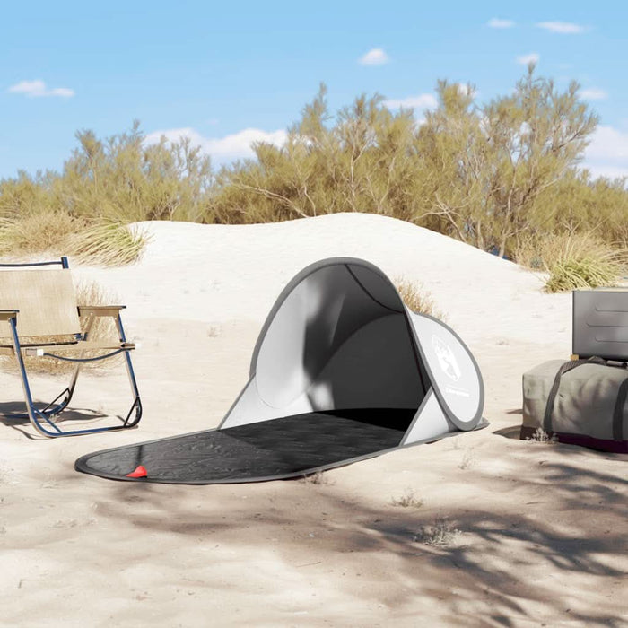 Cort de plajă pop-up, gri, impermeabil - WALTI WALTI