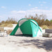 Cort de plajă 2 persoane pop-up, verde marin, impermeabil - WALTI WALTI