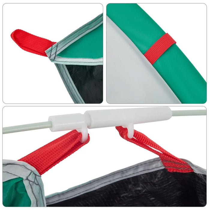 Cort de plajă 2 persoane pop-up, verde marin, impermeabil - WALTI WALTI