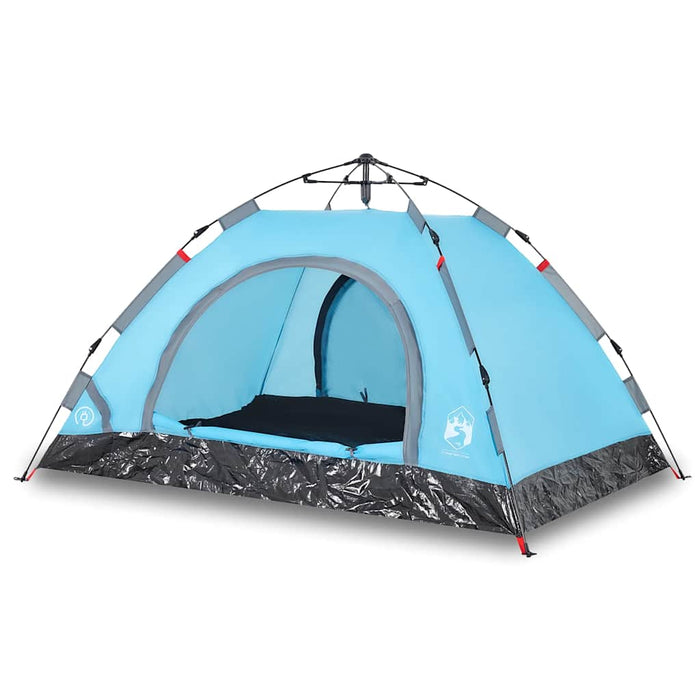 Cort de camping pentru 2 persoane, setare rapidă, albastru - WALTI WALTI