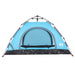 Cort de camping pentru 2 persoane, setare rapidă, albastru - WALTI WALTI