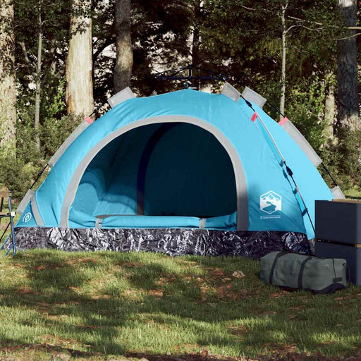 Cort de camping pentru 2 persoane, setare rapidă, albastru - WALTI WALTI