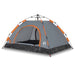 Cort de camping, 2 persoane, gri/portocaliu, setare rapidă - WALTI WALTI
