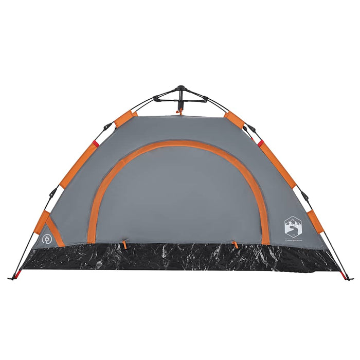 Cort de camping, 2 persoane, gri/portocaliu, setare rapidă - WALTI WALTI